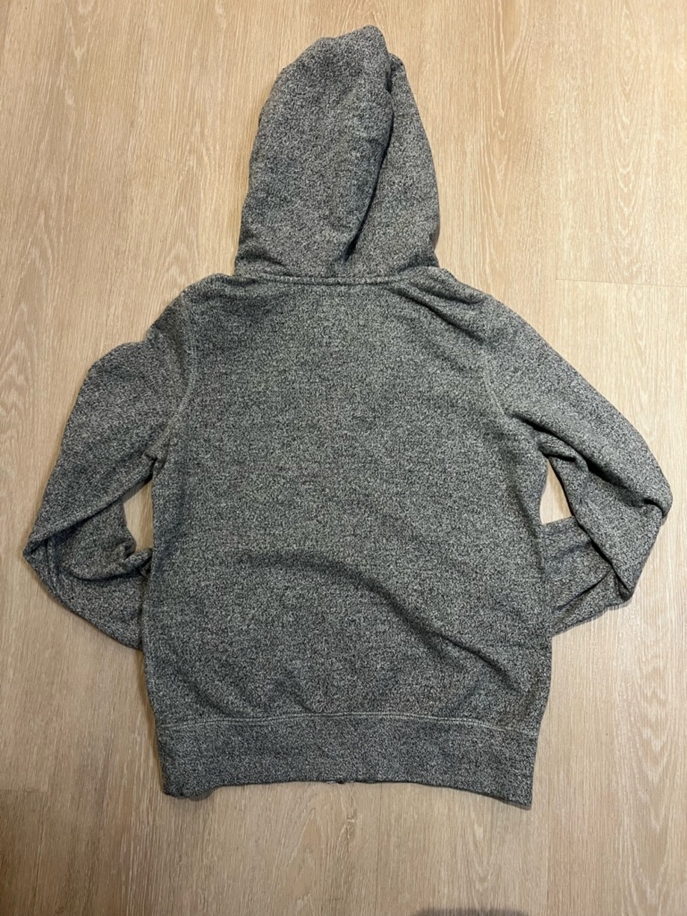 Roots Heather Gray Full-Zip Hoodie with White Logo - Picture 3 of 4